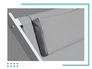 Patio Sling Chairs, Outdoor Aluminum Folding Beach Sling Chair Set of 2, soft comfortable headrest