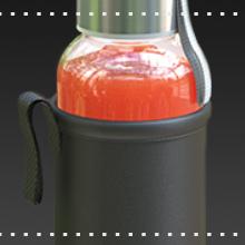 Glass Water Bottles Beverage and Juicing Storage refillable cork flip top small swing hydration