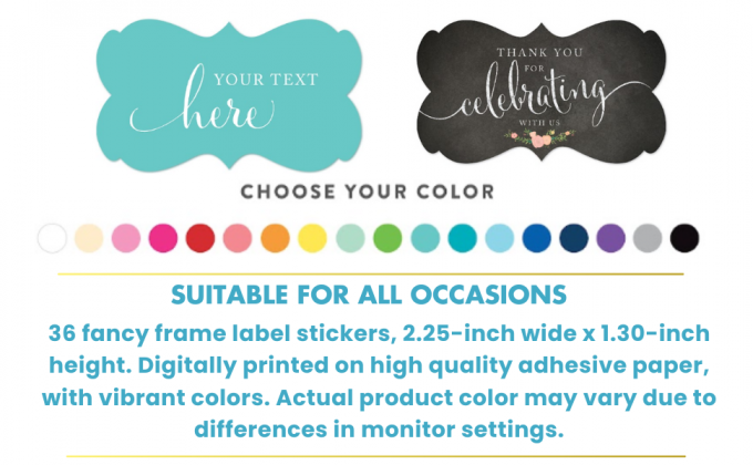 A+ Andaz Press Fancy Frame Labels