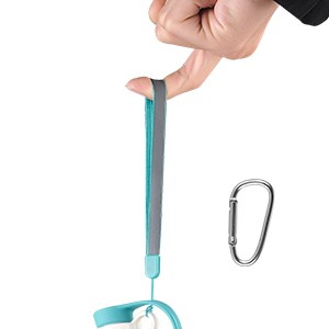 Fluorescent Durable Rope and stainless steel carabiner