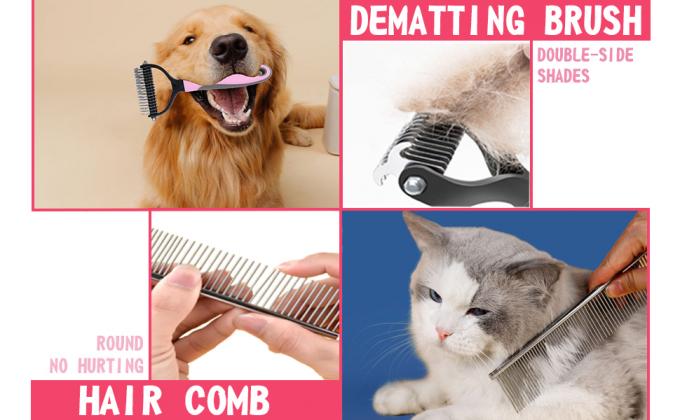 Dog grooming brush kit a+4