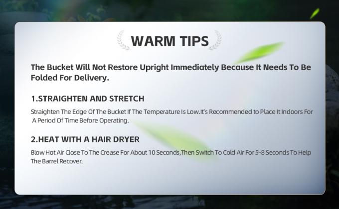 foldable fishing bait bucket