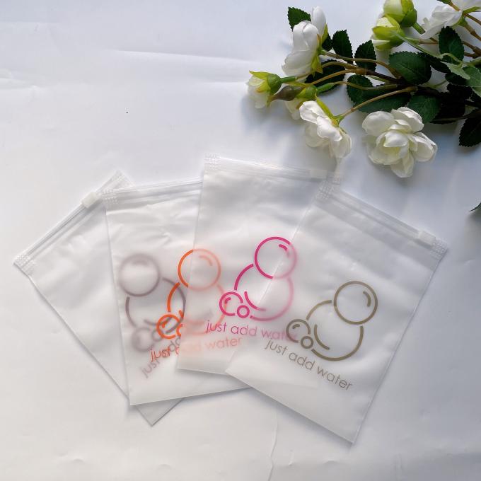 Custom Matte Print Pe Zipper Lock Poly Zipper Lock Frosted Plastic Packaging Bag For Clothes And Shoes 1