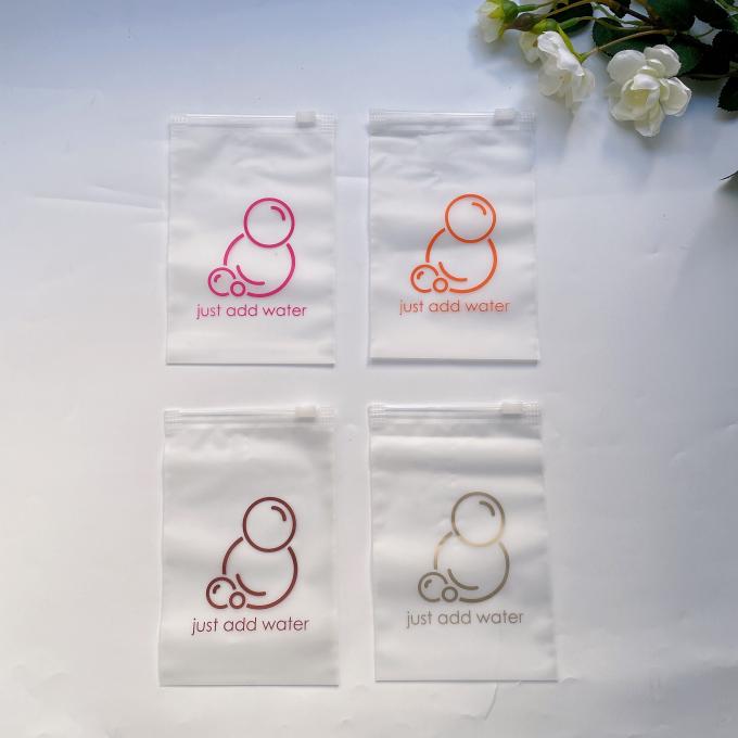 Custom Matte Print Pe Zipper Lock Poly Zipper Lock Frosted Plastic Packaging Bag For Clothes And Shoes 3