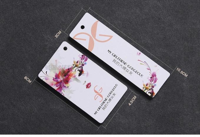 Luxury Custom Logo Clothing Tags With Your Own Logo Foil Printing/Private Swing Tags For Clothing 24