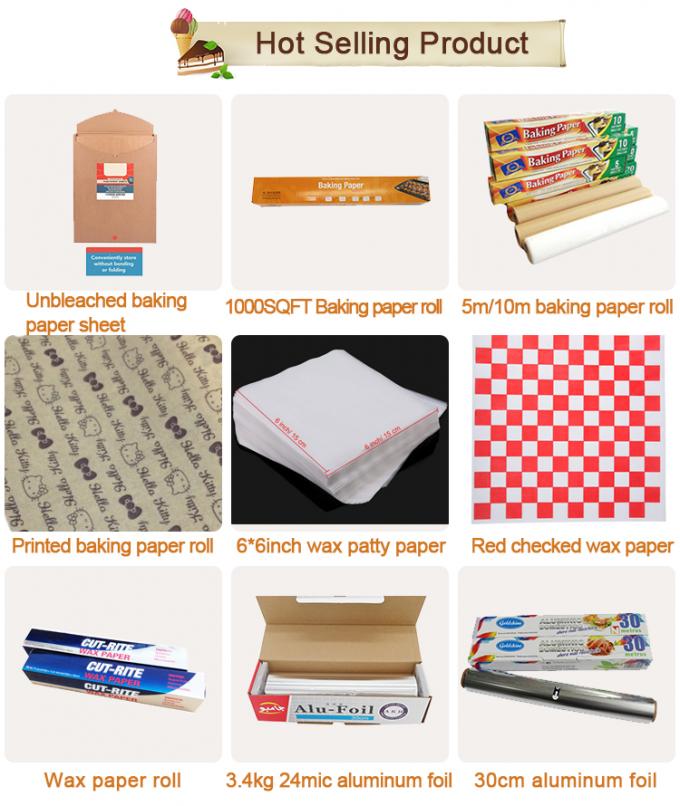 Silicone Coated Baking Parchment Paper Jumbo Roll Unbleached Silicone Coated Nonstick Greaseproof 8