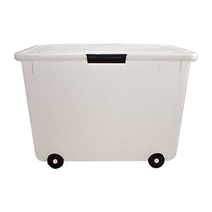 Bulk Storage Boxes Thickened extra large rectangular sliding box with wheels for clothing factory delivery and transport 2