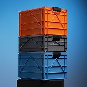 Heavy Duty Durable Solid Box Crate Stackable Plastic Logistic Crate Euro Storage Box Euro Standard Transport Use Plastic Logistics Box | Stackable Solid Crate For Heavy Load Applications 1