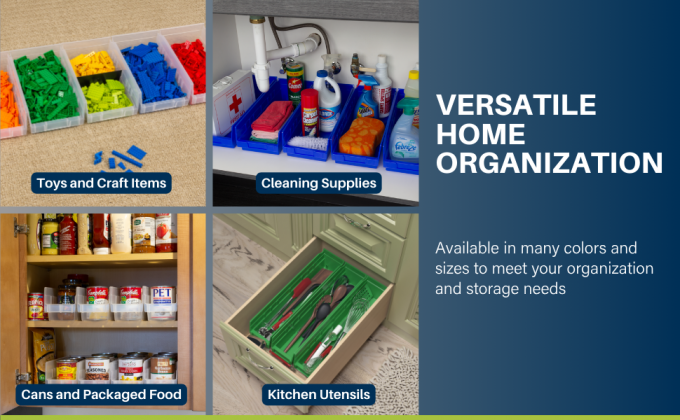 Workshop Hanging Box Plastic Container Tool Spare Parts Storage Bins Shelves Injection Stackable Rack Divisible Organizer 1