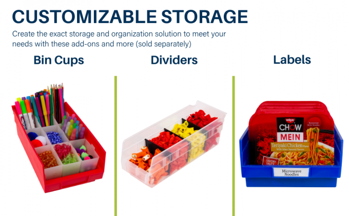 Workshop Hanging Box Plastic Container Tool Spare Parts Storage Bins Shelves Injection Stackable Rack Divisible Organizer 2