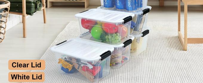 Recyclable container Transparent Storage Box Household Plastic Storage Box Books Snacks Clothes Large Box Toy Storage Lego Storage Box 0