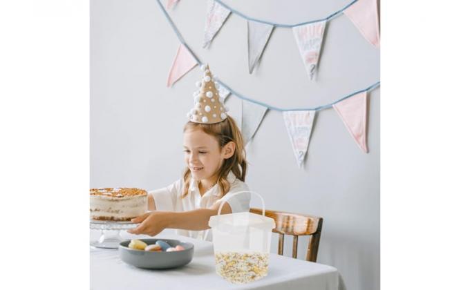 Clear Plastic Container With Lid Ice Cream Bucket Food Storage Container Freezer Storage Bucket Square Plastic Pails With Handle For Home Kitchen 4