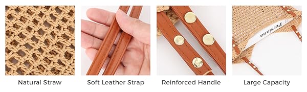 Women Small Straw Bags Summer Beach Tote Bag Handmade Woven Hobo Purse Handbag Customized New Arrival Hand Made Natural Straw Raffia Blue Striped Crochet Beach Bag Crochet Bags Custom Order 0