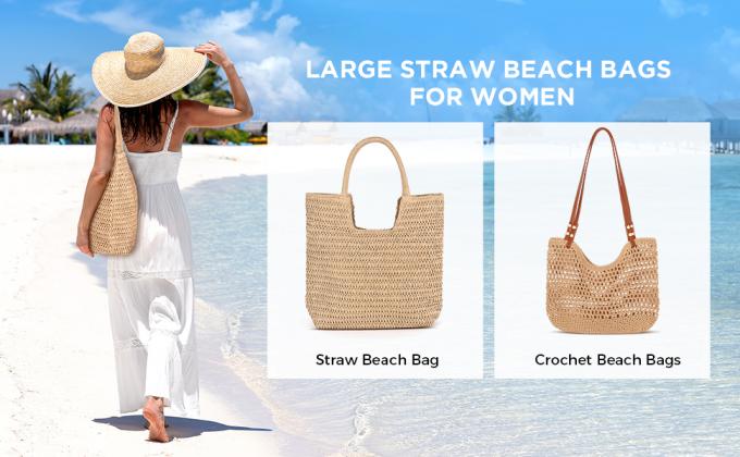 Women Small Straw Bags Summer Beach Tote Bag Handmade Woven Hobo Purse Handbag Customized New Arrival Hand Made Natural Straw Raffia Blue Striped Crochet Beach Bag Crochet Bags Custom Order 3