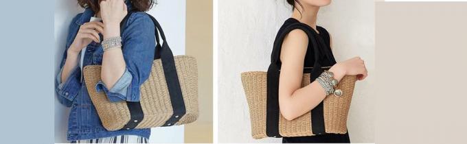 Straw Beach Tote Bag Large Summer Handmade Woven Tote Bag For Women Boho Woven Bags For Summer Vacations Pool Holiday Travel Women Small Straw Bags Summer Beach Tote Bag Handmade Woven Hobo Purse 1