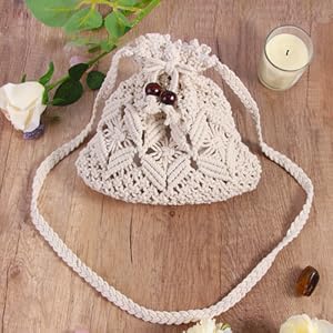 Boho Crossbody Summer Beach Bag - Handwoven String Boho Crochet Purse Straw Beach Tote Embroidery Yarn Crochet Bag Luxury Women Handmade Crochet Raffia Beach Bag 2