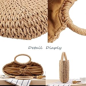 Crochet Raffia Pouch Clutch Stylish Straw Wicker Beach Bag For Summer Weddings Parties Bag Mesh Luxury Women Handmade Handbags Raffia Beach Market Shopping Bag 1