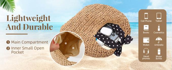 Crochet Raffia Knot Handbags Summer Beach Straw Knot Bag Fashion Summer High Quality Ladies Crochet Raffia Straw Beach Bag Tote Bag Striped Big Hand Bags 2