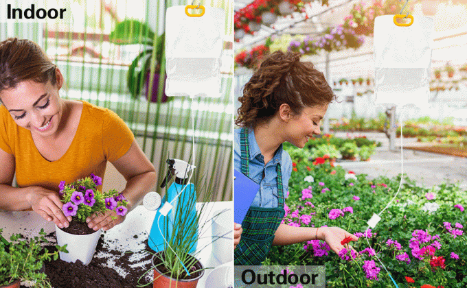 Plant Watering Bags, Indoor Drip Water Bag 1.72gal/6.5L High Volumetric,Precisely Adjustable Drip Rate, Long Time House Plant Support 3