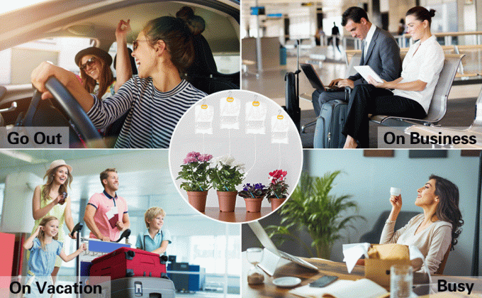 Plant Watering Bags, Indoor Drip Water Bag 1.72gal/6.5L High Volumetric,Precisely Adjustable Drip Rate, Long Time House Plant Support 4