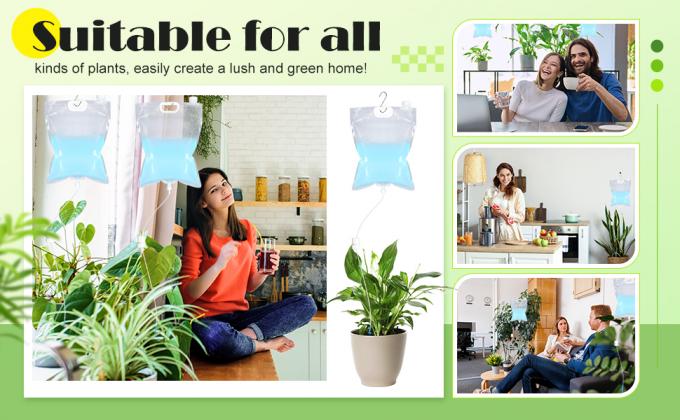 Extra Large Plant Drip Irrigation Bag Automatic Watering Bags Self Automatic Watering System Drip Irrigation Device With Adjustable Valve Switch For Gardening Flower Outdoor, Clear 1