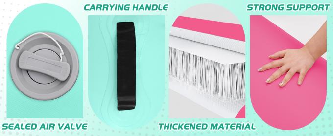 Inflatable Gymnastics Air Roller Set, Tumble Rolling Air Roller Gymnastics Barrel With Electric Pump For Kids Adults Home Outdoor Gymnastic Training Cheerleading Yoga 2