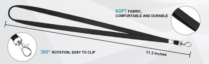 Pack Clear ID Badge Holder With Lanyard Black Lanyards With Vertical Waterproof ID Badge Holder For Office, School, Travel 1