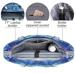 handle bag, handy bag, travel bag, Women Tote Bag, Quilted Puffer Work Shoulder Bag With Laptop Compartment Trolley Sleeve, Large Puffy Travel Handbag 2