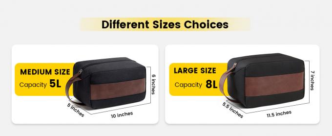 Sustainable Travel Toiletry Bag - Large Toiletry Bag For Men, Water Resistant Skincare Bag, Travel Bag For Toiletries 0