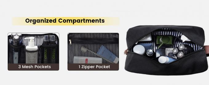 Sustainable Travel Toiletry Bag - Large Toiletry Bag For Men, Water Resistant Skincare Bag, Travel Bag For Toiletries 1