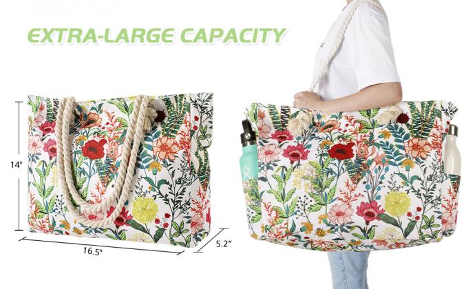 Hot Selling Multifunctional Large Capacity European And American Classic Popular Beach Bag Travel Holiday Gym Essential 3