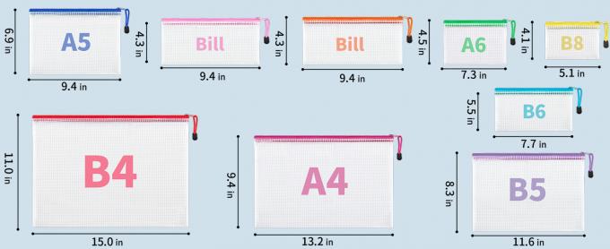 Waterproof Zipper Bags Document Multipurpose Travel Bags For Office, School, Board Game, Puzzles, Cosmetics, Travel Accessories, And Home Organization 0