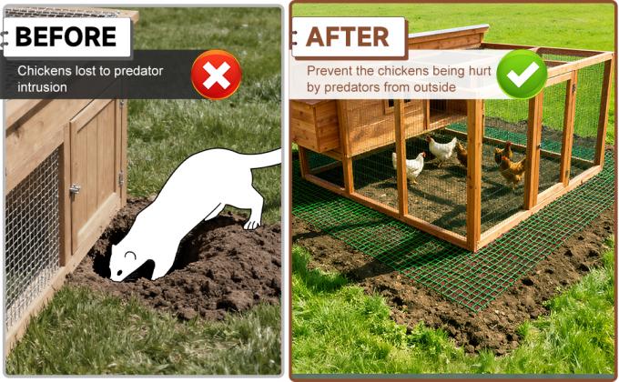 Chicken Coop Predator Proof Apron,Chicken Wire Bottom Predators Resistant,Fence Netting Barrier For Chicken Coop 3