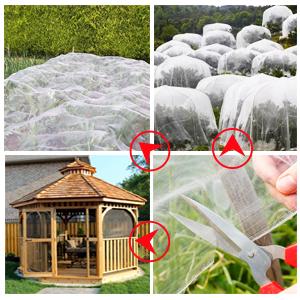 Garden Netting, Plant Covers 10x33Ft Net Ultra Fine Mesh Protection Netting For Vegetable Plants Fruits Flowers Crops Greenhouse Row Cover Raised Bed Barrier Screen Protection Net Cover 2