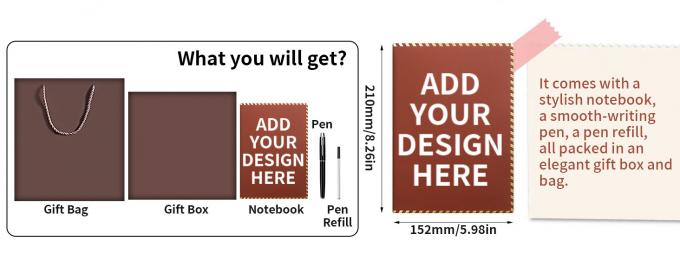 Gift Set With Pen Diary Notebook With Pen Gift For Business Promotion Business Gift Thermo Cup Journal Gift Set Journal Pen USB Box Case Suit Package Luxury 0