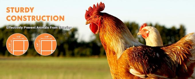 Hardware Cloth Chicken Wire Fencing Hot-Dipped Galvanized Welded Chicken Wire Mesh Roll Metal Fence For Poultry Cage Home Improvement Projects 2