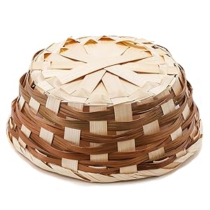 Round Gift Baskets, Bamboo Small Bread & Fruit Baskets, 7" Woven Bread Roll Baskets, Food Serving Baskets, Food Storage Basket For Kitchen Restaurant Display Decor 7