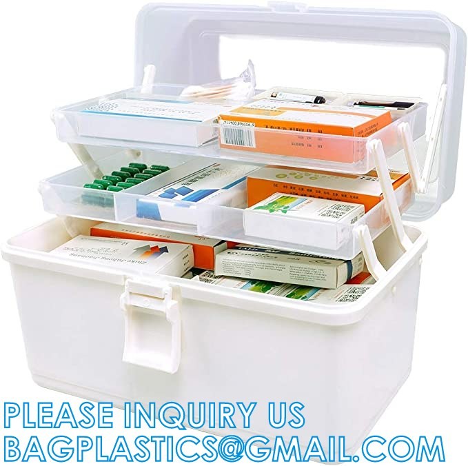 First Aid Kit Storage Containers Medicine Box Organizer, Cabinet ...
