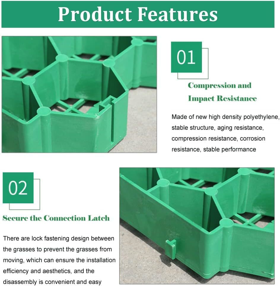 Permeable Grass Pavers Grid Flat-Interlocked,HDPE Plastic Shed Base For ...