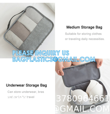 Packing Cubes Travel Luggage Organizers With Laundry Bag,Shoe Bag And Toitetrybag, Luggage For Carry On Suit