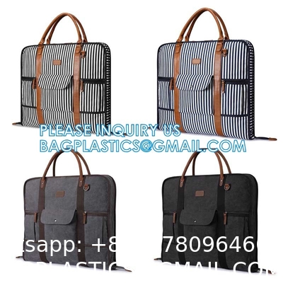 Business Garment Bag Cover For Suits Dresses Clothing Foldable Pockets, Carry On Garment Bag, Moving Bags