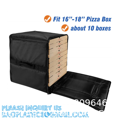 Pizza Carrier Insulated Bags, Food Delivery Bag, Ice Cooling Thermal Thermo Lunch Bag With Logo, Takeaway