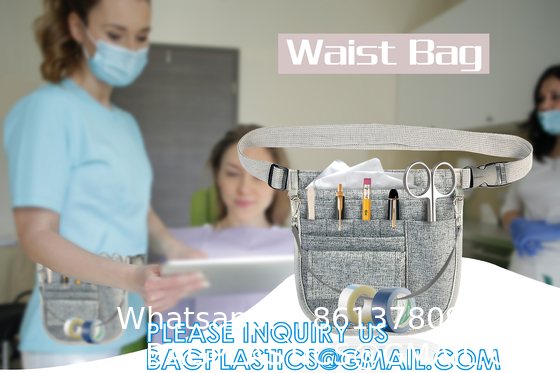 Waist Pack Nurse Pouch For Women Men, Nurse Tool Belt Nurses Bag, Utility Storage, Medical Gear Pockets