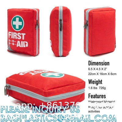 Medical Supplies Compact First Aid Bag Portable Survival Emergency Kids School Family Home First Aid Kit