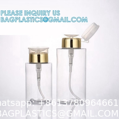 Makeup Remover Bottle Cosmetic Packaging Nail Polish Sand Blast Atomizer Oil Pump Dispenser Plastic Bottle