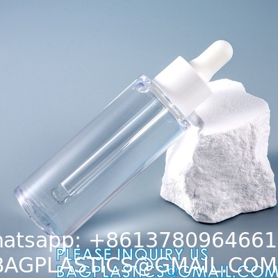 Glass Dropper Plastic Serum Bottle Essence 20ml 30ml 50ml, Tincture Bottles, Essential Oils, Travel Storage