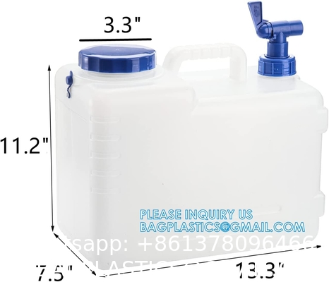 Portable Outdoor Camping Water Bucket With Handle BPA-Free Food Grade Material Square Liquid Storage Container