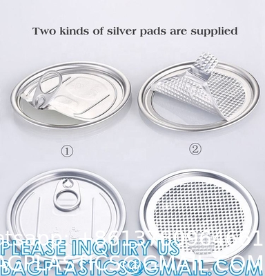 Multi Sizing 180ml To 2500ml Plastic Pop Top Cans For Food With Easy Open Lids Pet Jar, Ring Pull Top Can