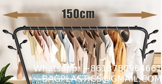 Clothes Rack, Garment Rack, Clothing Rack for Hanging Clothes, Drying Rack Hanger, Steel Frame, Mesh Storage Shelf