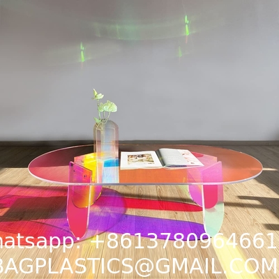 Acrylic Nightstand, End Table, Side Table With Wheels Casters, clear furniture crafts acrylic Bookcase Bookshelf